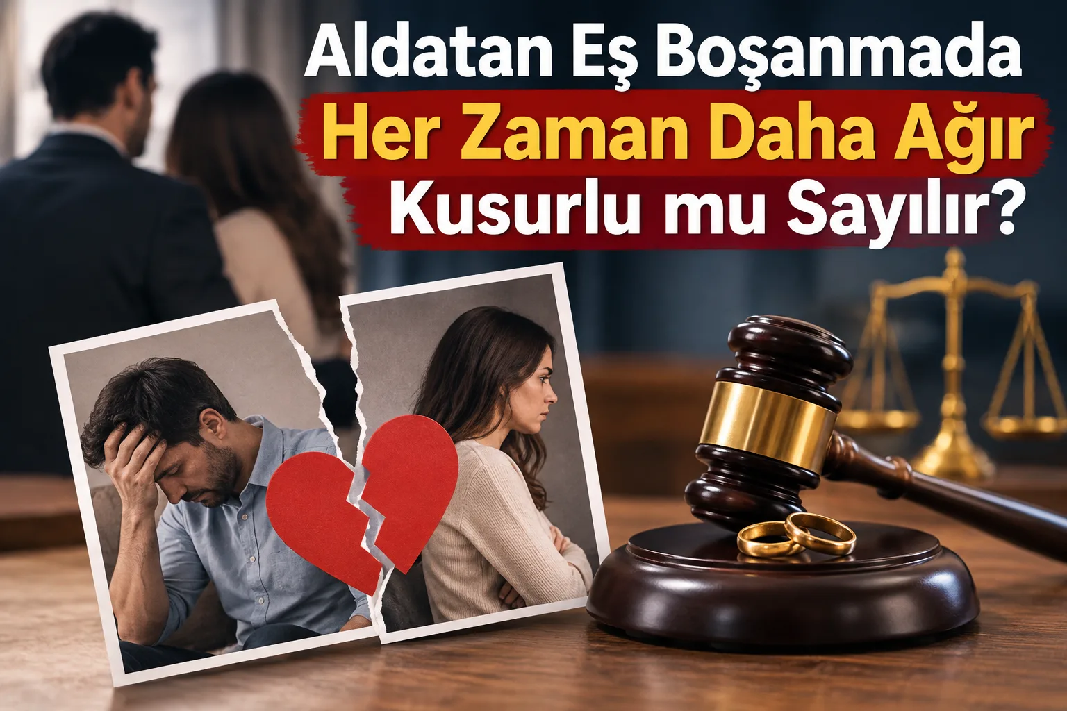Aldatan Eş Boşanmada Her Zaman Daha Ağır Kusurlu mu Sayılır? — kapak görseli