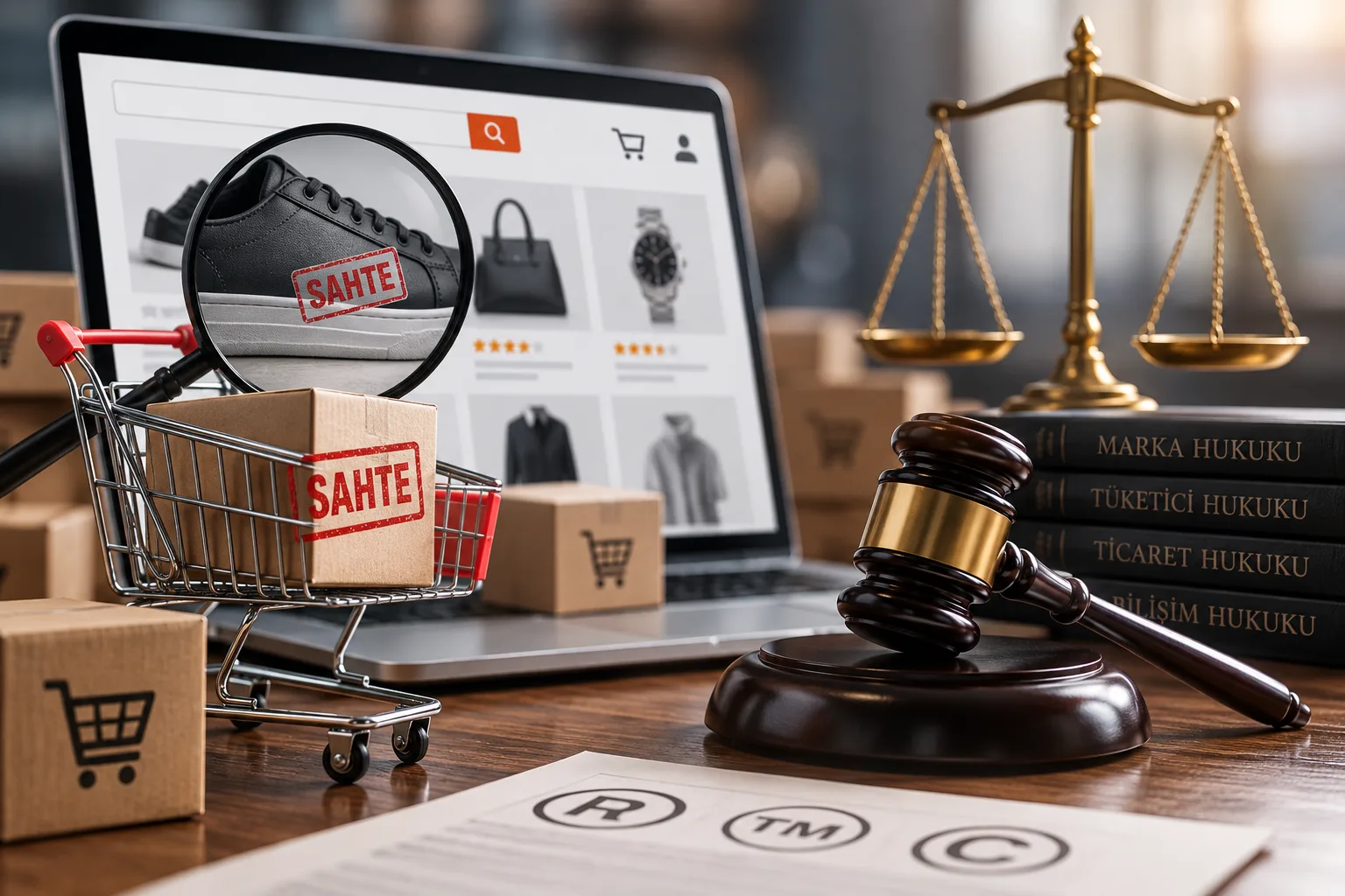 Online Pazaryerlerinde Sahte ve Taklit Ürün Satışından Doğan Hukuki Sorumluluk — kapak görseli