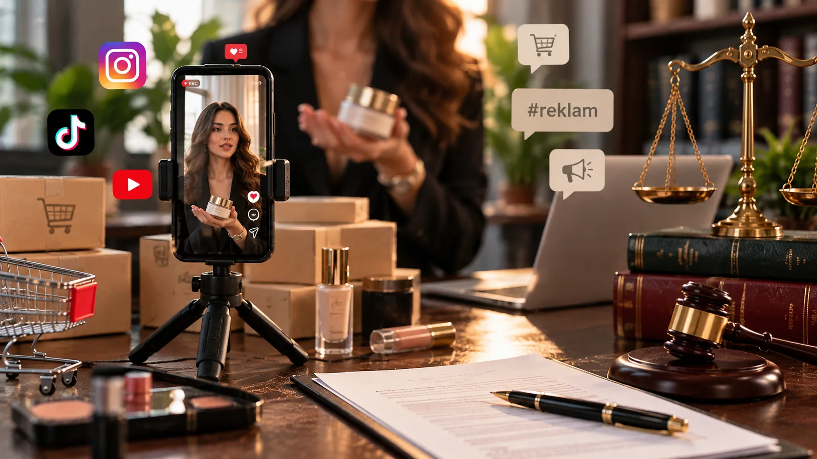 Sosyal Medya Etkileyicilerinin (Influencerların) Tanıttığı Ürünler Bakımından Haksız Rekabet ve Sosyal Medya Paylaşımları — kapak görseli