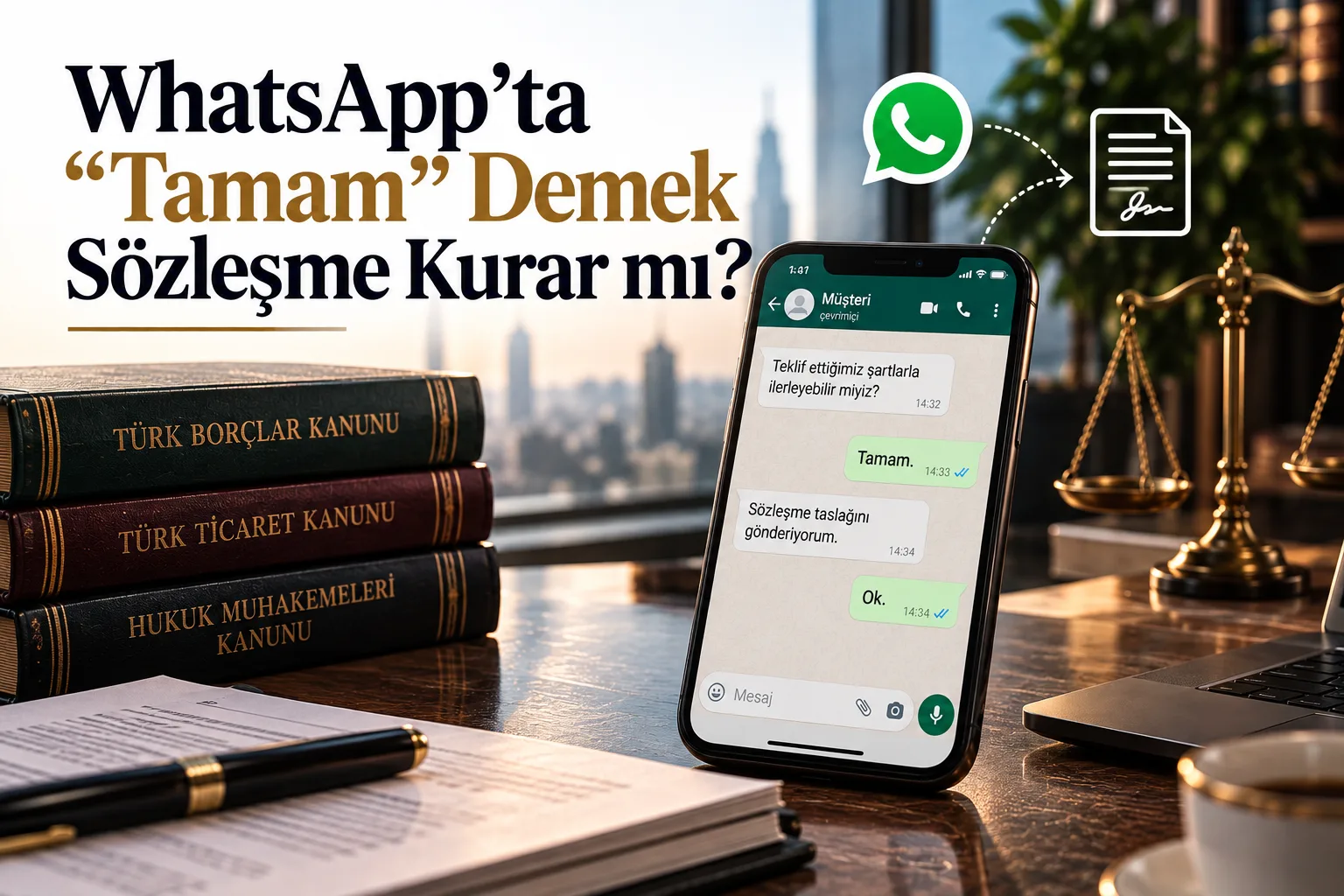 WhatsApp’ta “Tamam” Demek Sözleşme Kurar mı? — kapak görseli